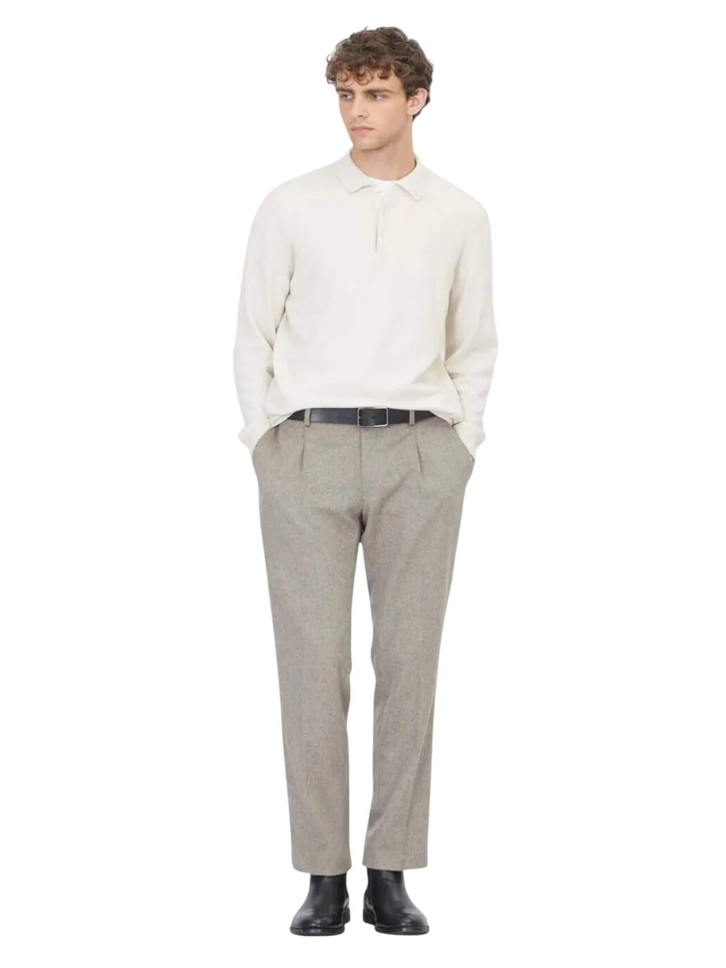 Ramsey Knit Cardigan in Beige