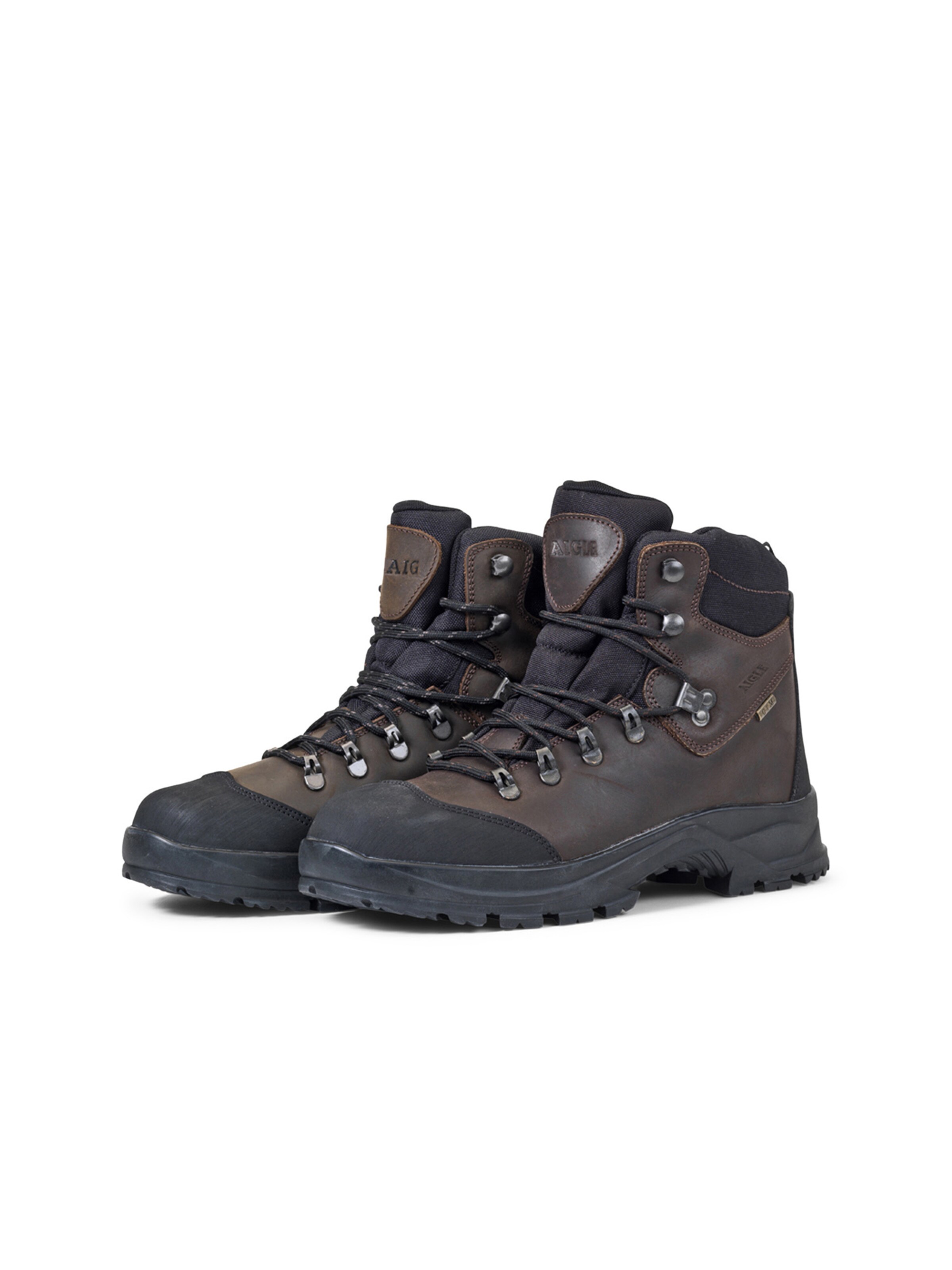 AIGLE - Botas com atacadores 'Laforse' em castanho
