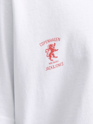 JACK & JONES Póló 'JORCAMBRIDGE' - fehér