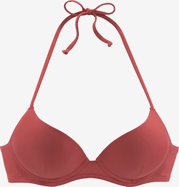 LASCANA Push-up Bikinitop in Bruin: voorkant