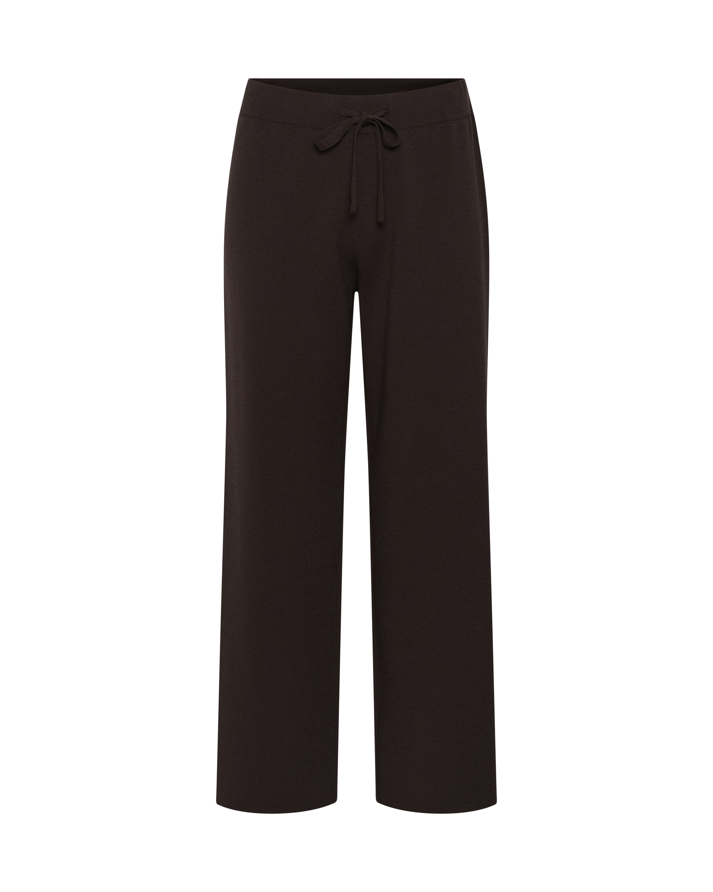 Part Two Wide leg Broek 'KatriePW' in Bruin: voorkant