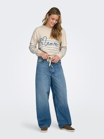 ONLY Sweater 'ONLSIGNE' in Grey