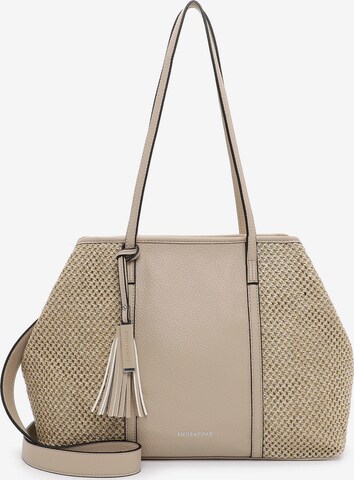 Shopper 'Babette' di Emily & Noah in beige: frontale