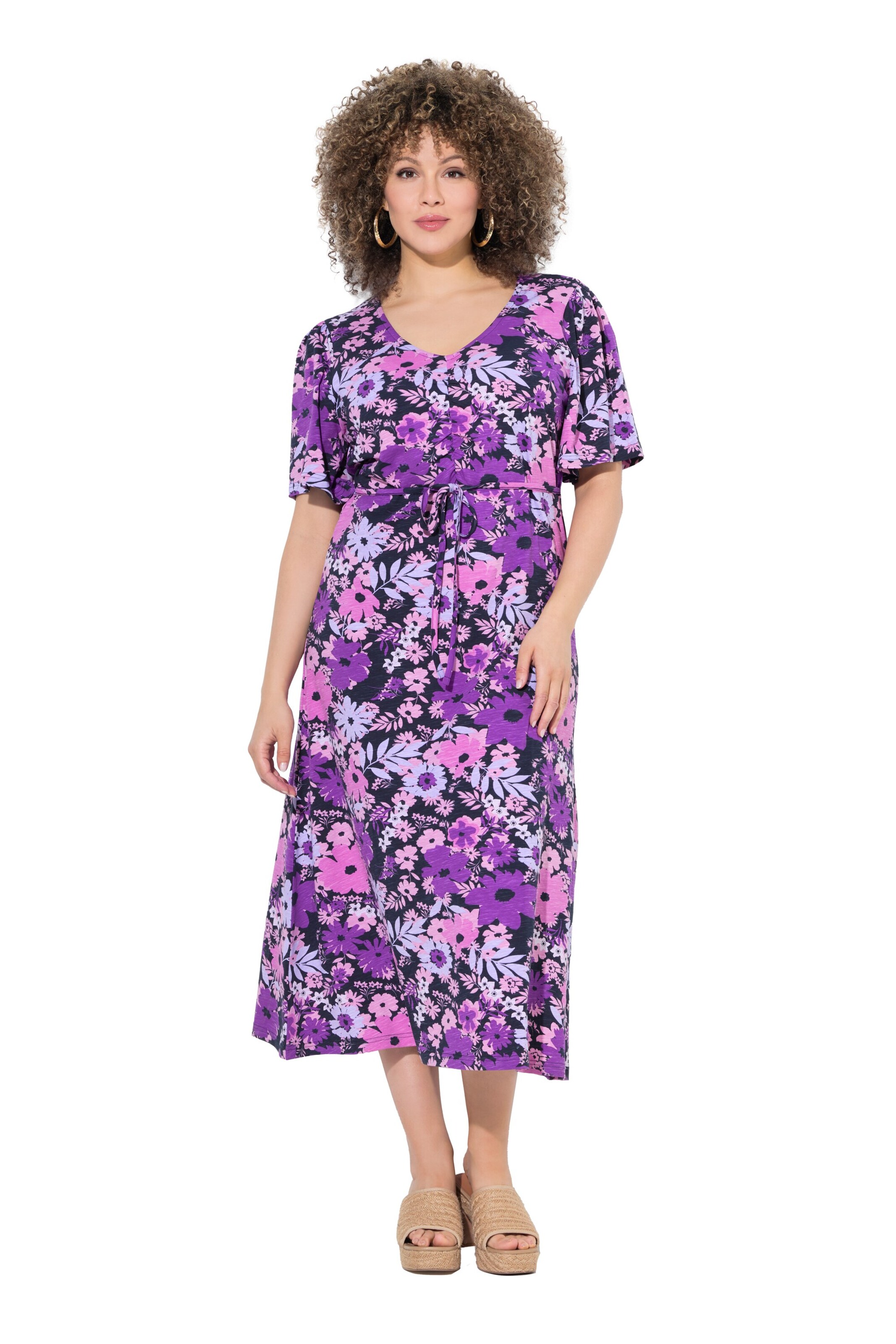 Ulla Popken Dress in Purple: front