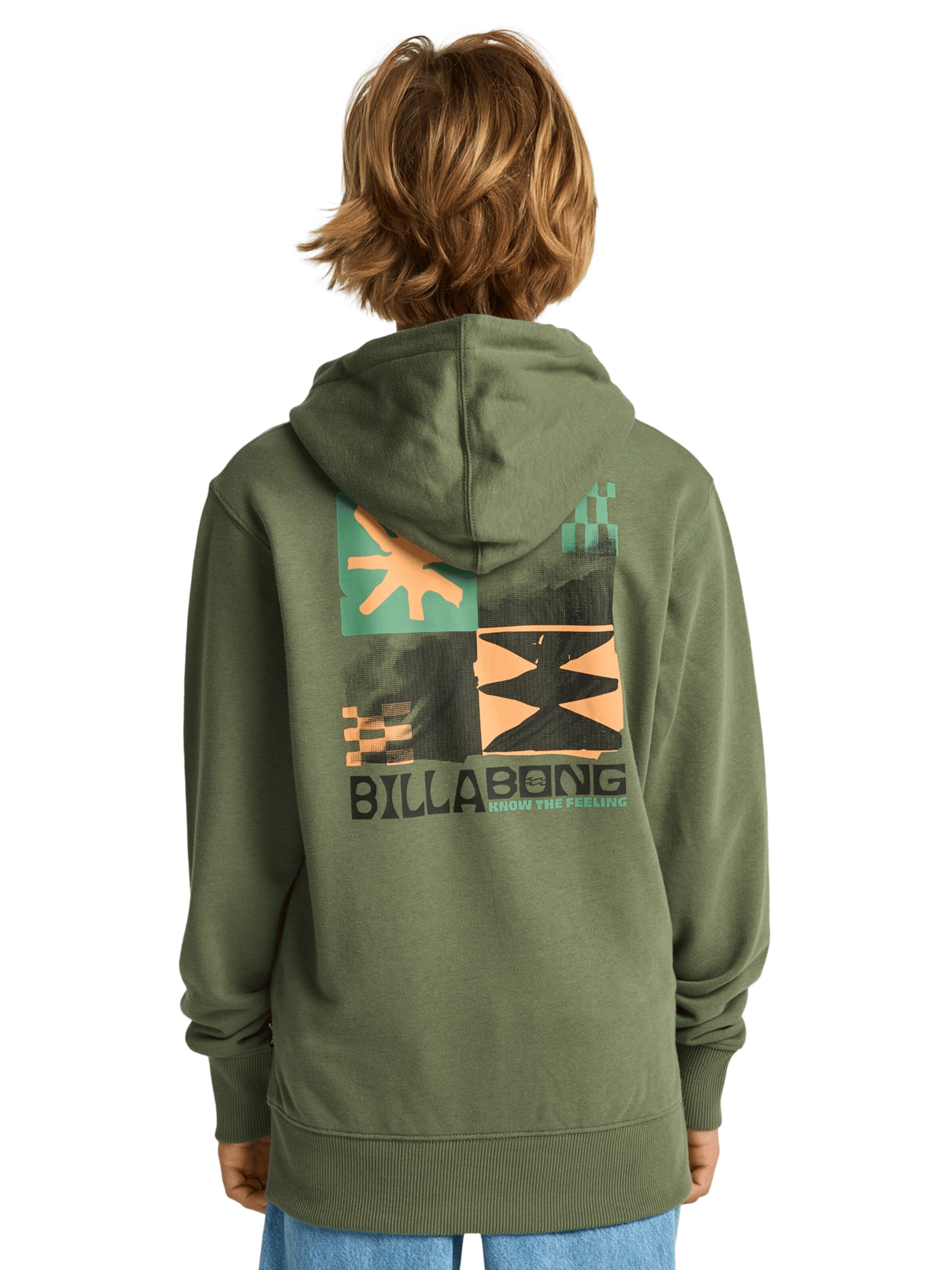BILLABONG Sweatshirt 'Foundation' in Green: front