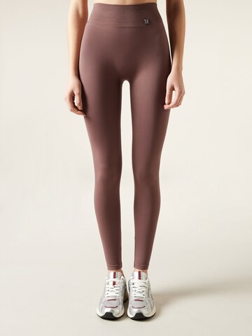 CALZEDONIA Skinny Leggings in Brown: front