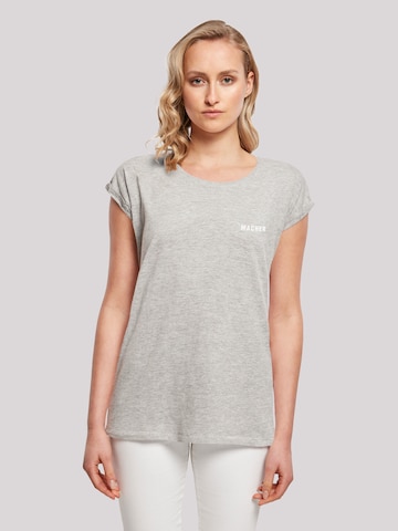 T-shirt 'Macher' F4NT4STIC en gris : devant