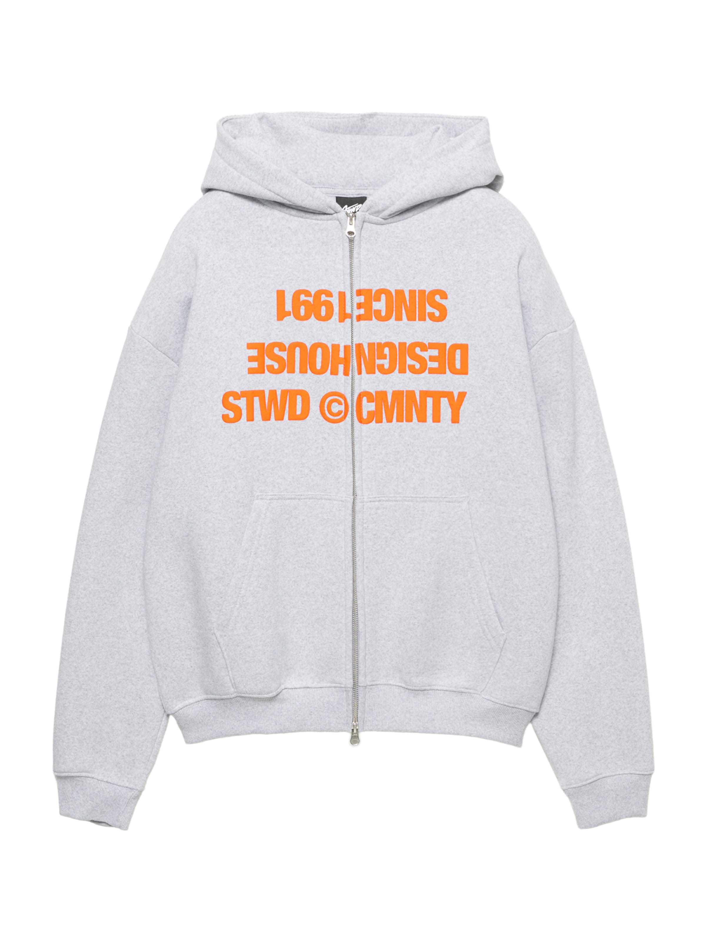 Pull&BearGornji dio trenirke 'STWD' - siva boja: prednji dio