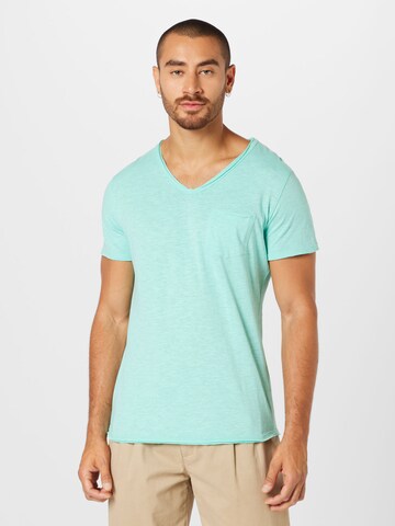 Key Largo Shirt 'WATER' in Blue: front