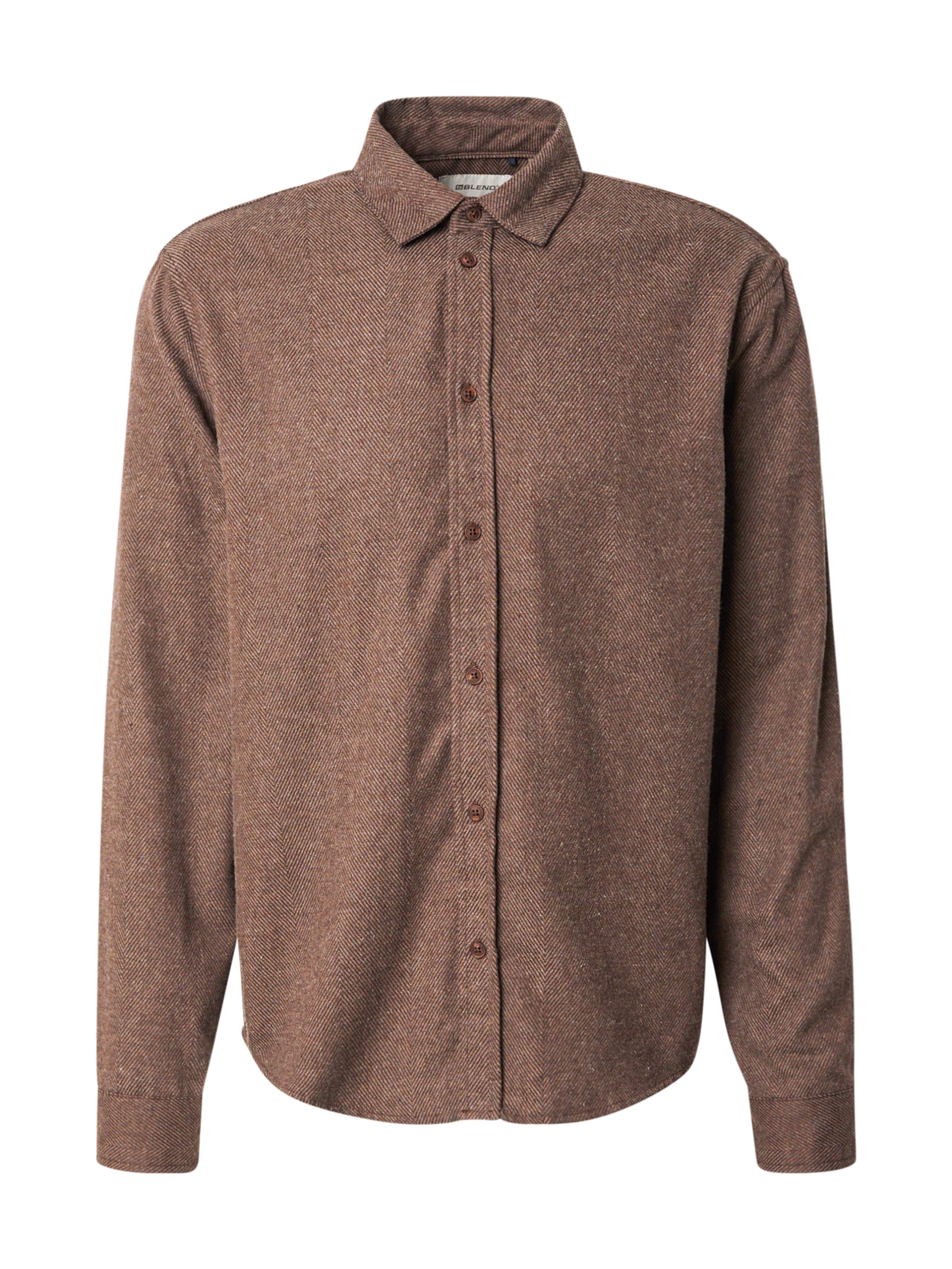 BLENDKošulja 'BHBADER' - smeđa boja: prednji dio