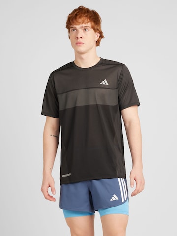 T-Shirt fonctionnel 'Ultimate' ADIDAS PERFORMANCE en noir : devant