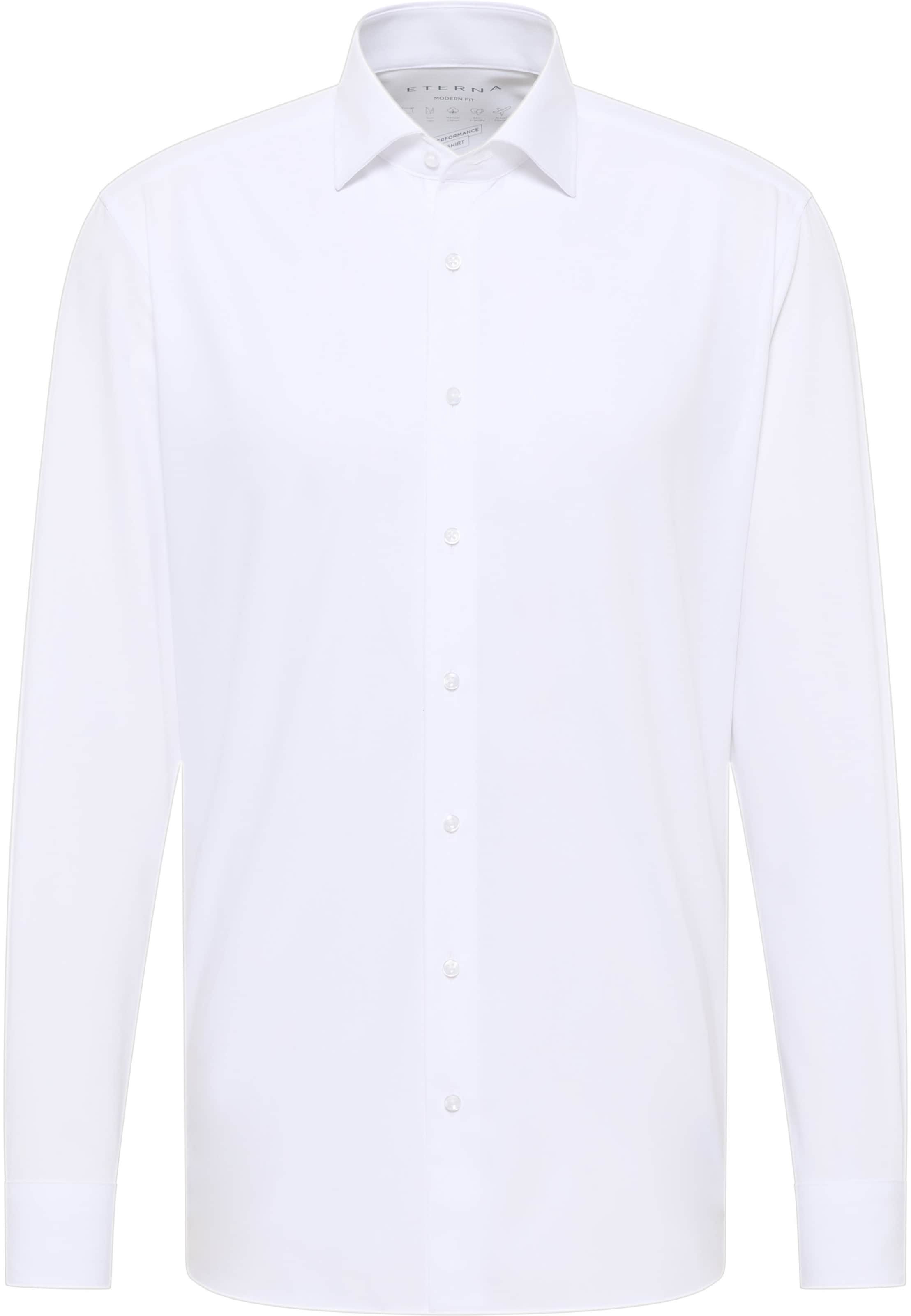 ETERNA Regular fit Zakelijk overhemd in Wit: voorkant