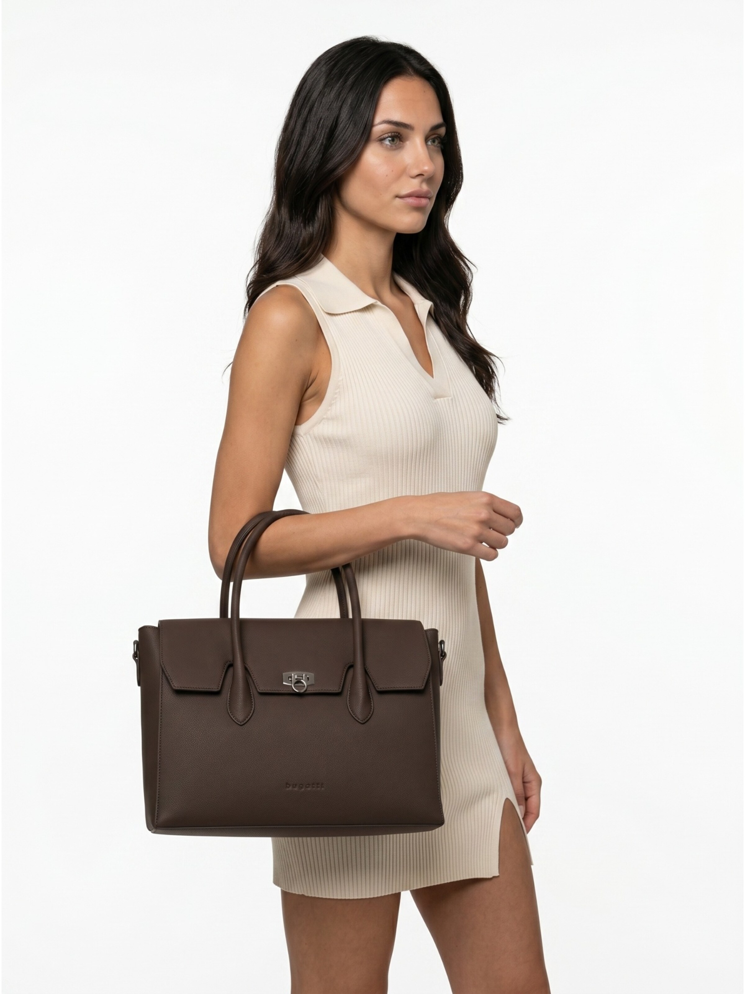 bugatti Handtasche 'IRIA'‌‌‌‌‌‌‌‌‌‌ in Braun: Vorderseite