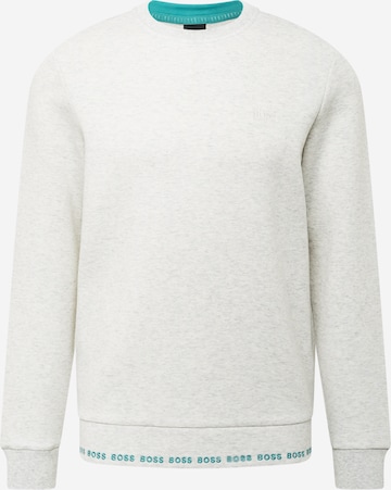 BOSS Green Sweatshirt 'Salbo' in Grijs: voorkant