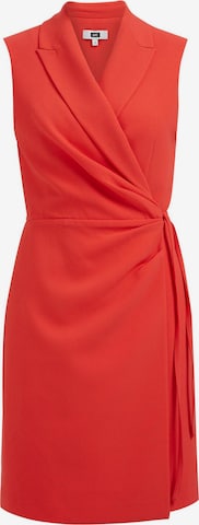 WE Fashion - Vestido camisero en rojo: frente