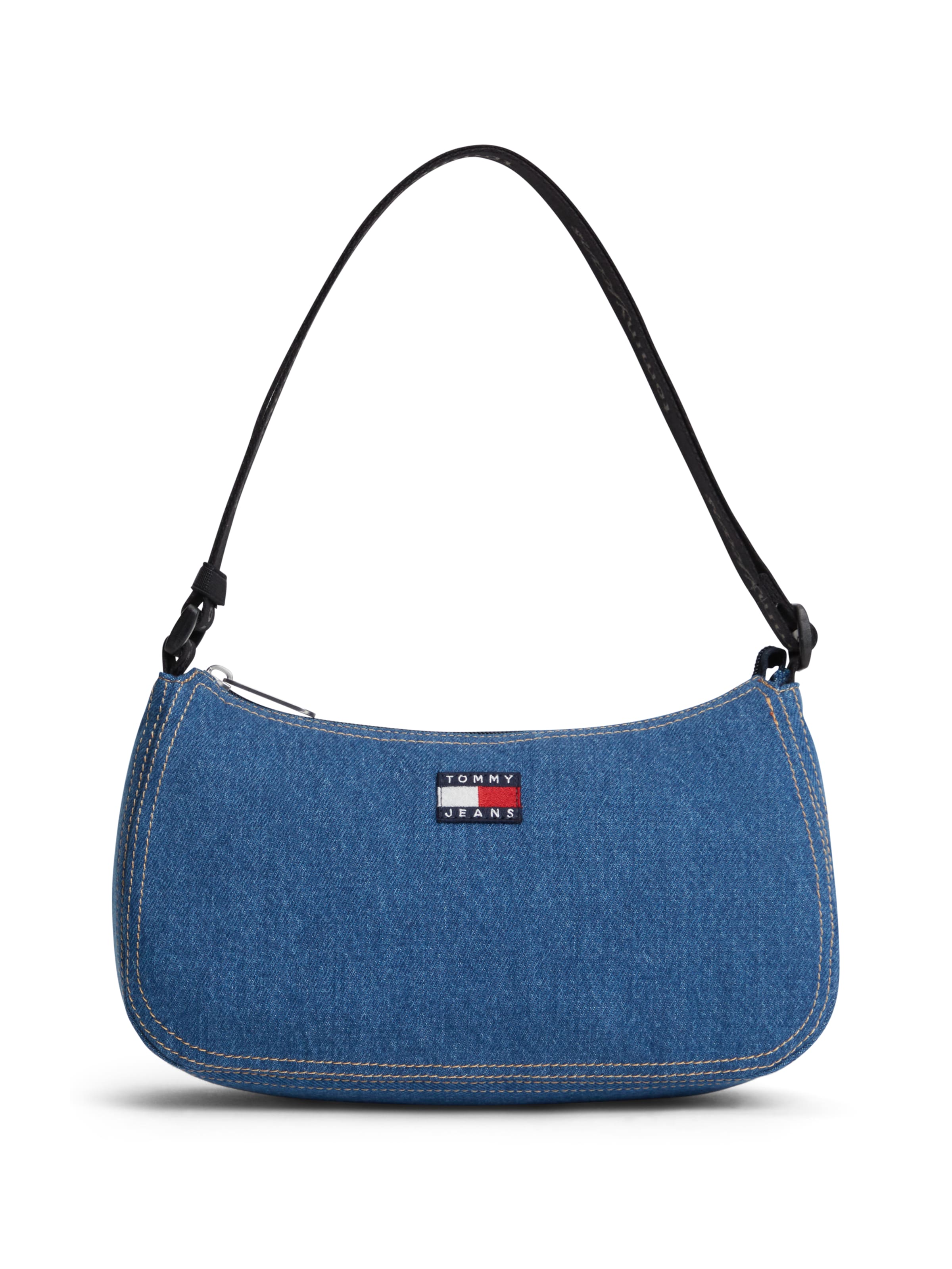 Tommy Jeans - Bolso de hombro 'ESS' en azul: frente