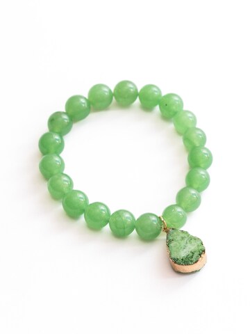 Secret Stones Bracelet 'Luckline' in Green: front