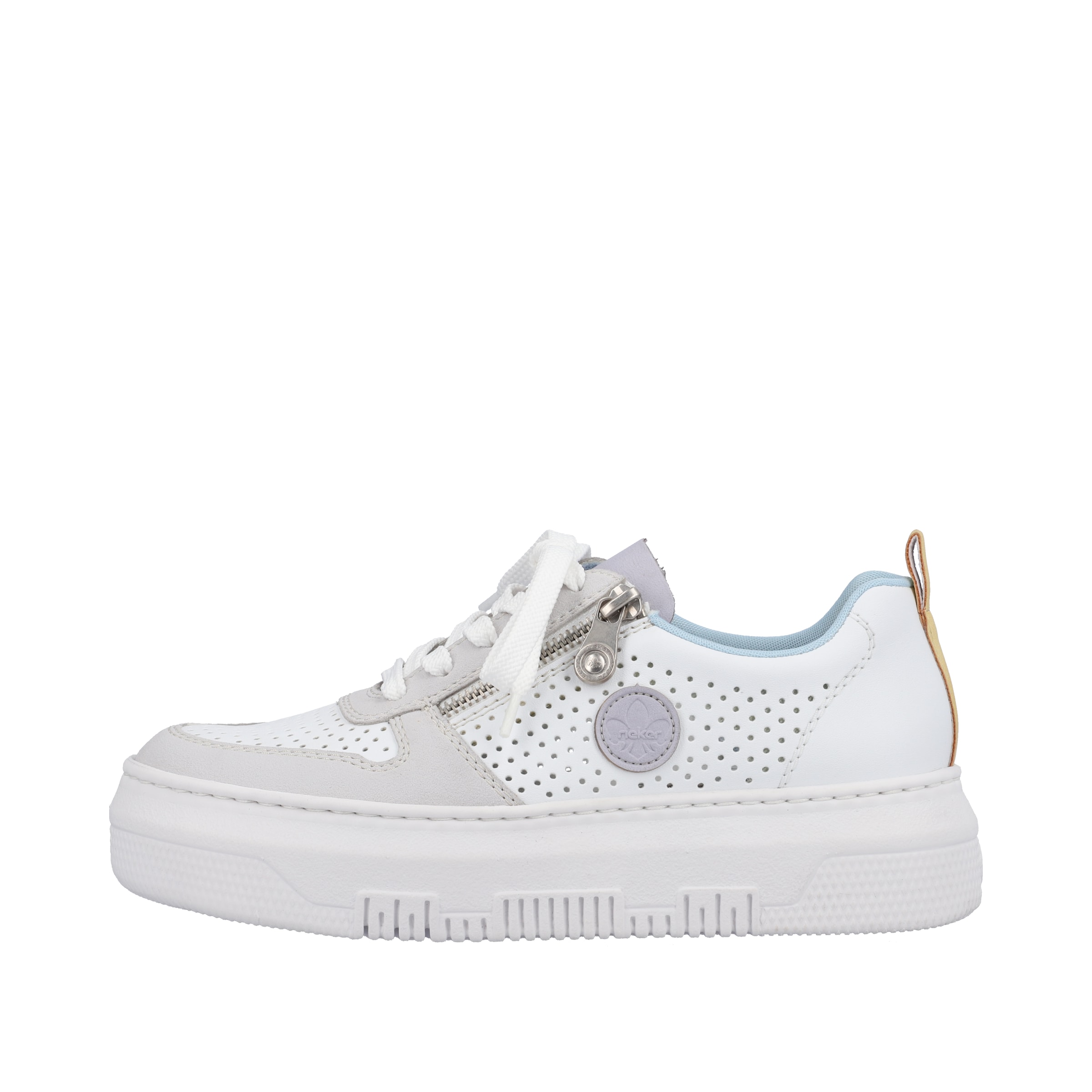 Baskets basses Rieker en blanc
