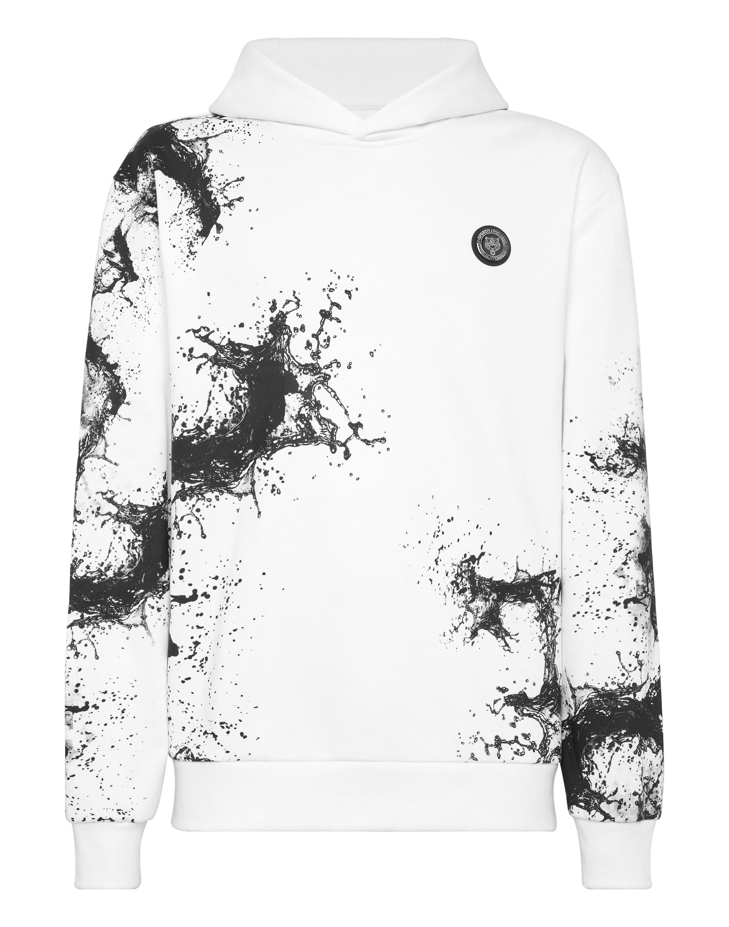 Plein Sport Sweatshirt 'Splash' in Black / White, Item view