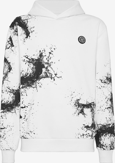 Plein Sport Sweatshirt 'Splash' em preto / branco, Vista do artigo