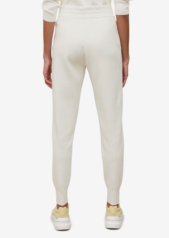 Marc O'Polo Tapered Broek in Wit