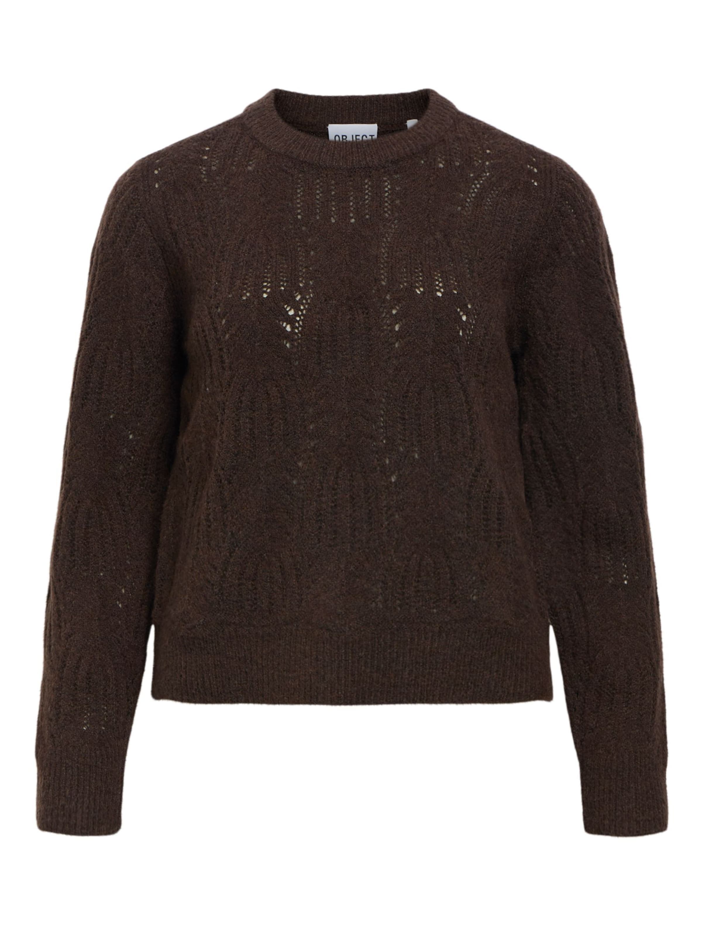 Pullover 'OBJArona' di OBJECT in marrone: frontale