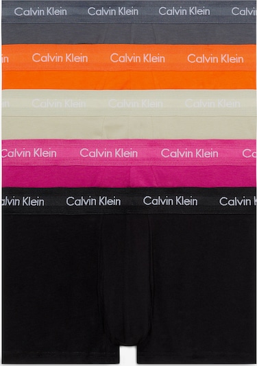 Calvin Klein Underwear Boxers en beige / anthracite / orange / fuchsia / noir, Vue avec produit