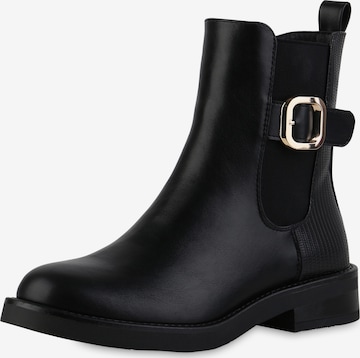 Bottines 'Kimberly' Van Hill en noir : devant