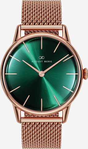 August Berg Analog Watch in Green: front