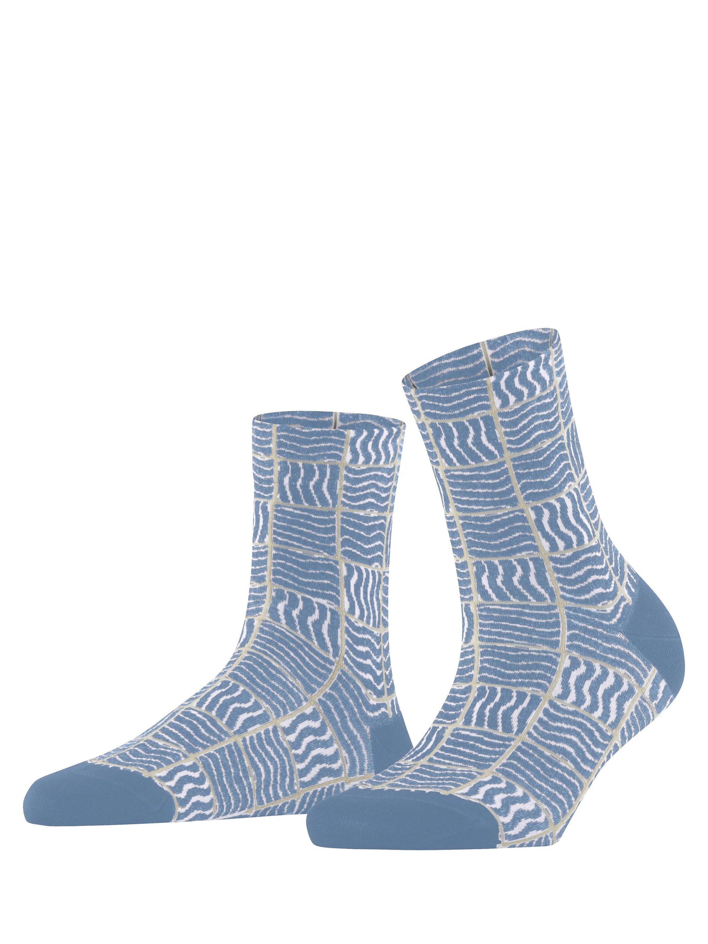 FALKE Socken 'Coast Tile'‌‌‌‌‌‌‌‌‌ in Blau: Vorderseite