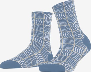 FALKE Socken 'Coast Tile' in Blau: Vorderseite
