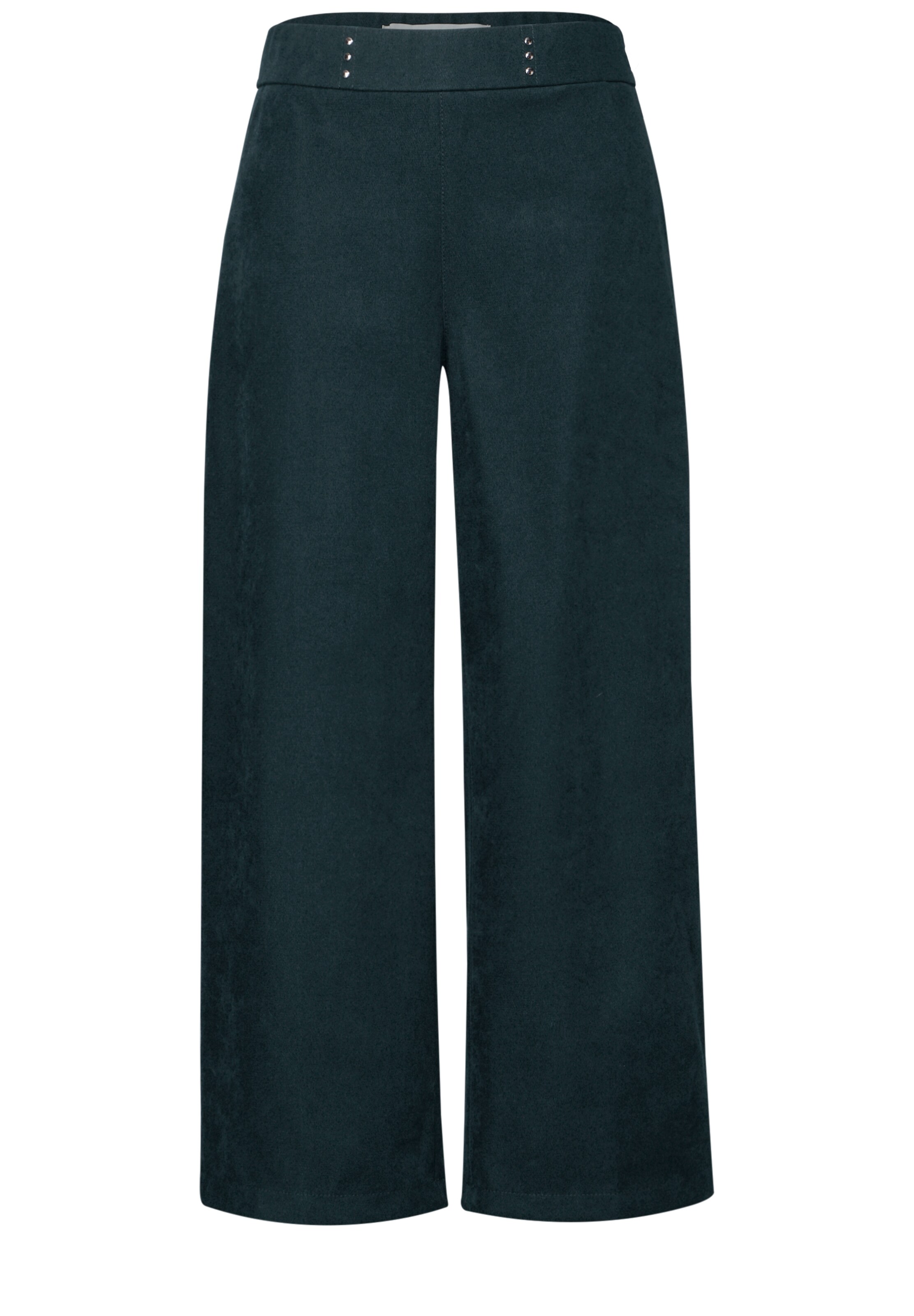 STREET ONE Wide leg Pants in Green: front