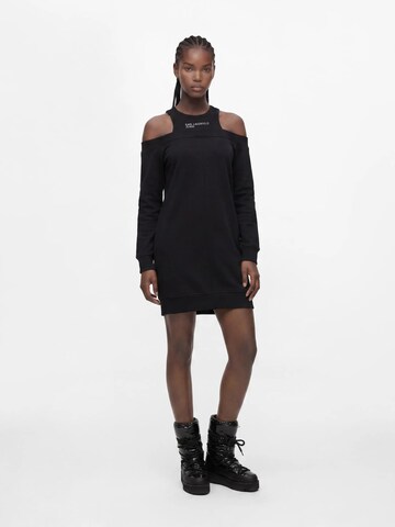 KARL LAGERFELD JEANS Kleid in Schwarz: Vorderseite