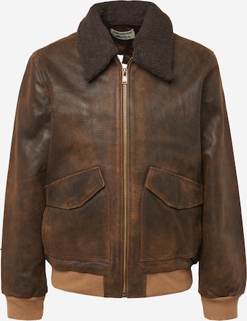 Zadig & VoltairePrijelazna jakna 'MATE' - smeđa boja: prednji dio