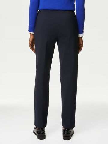 Marks & Spencer Loose fit Trousers with creases in Blue