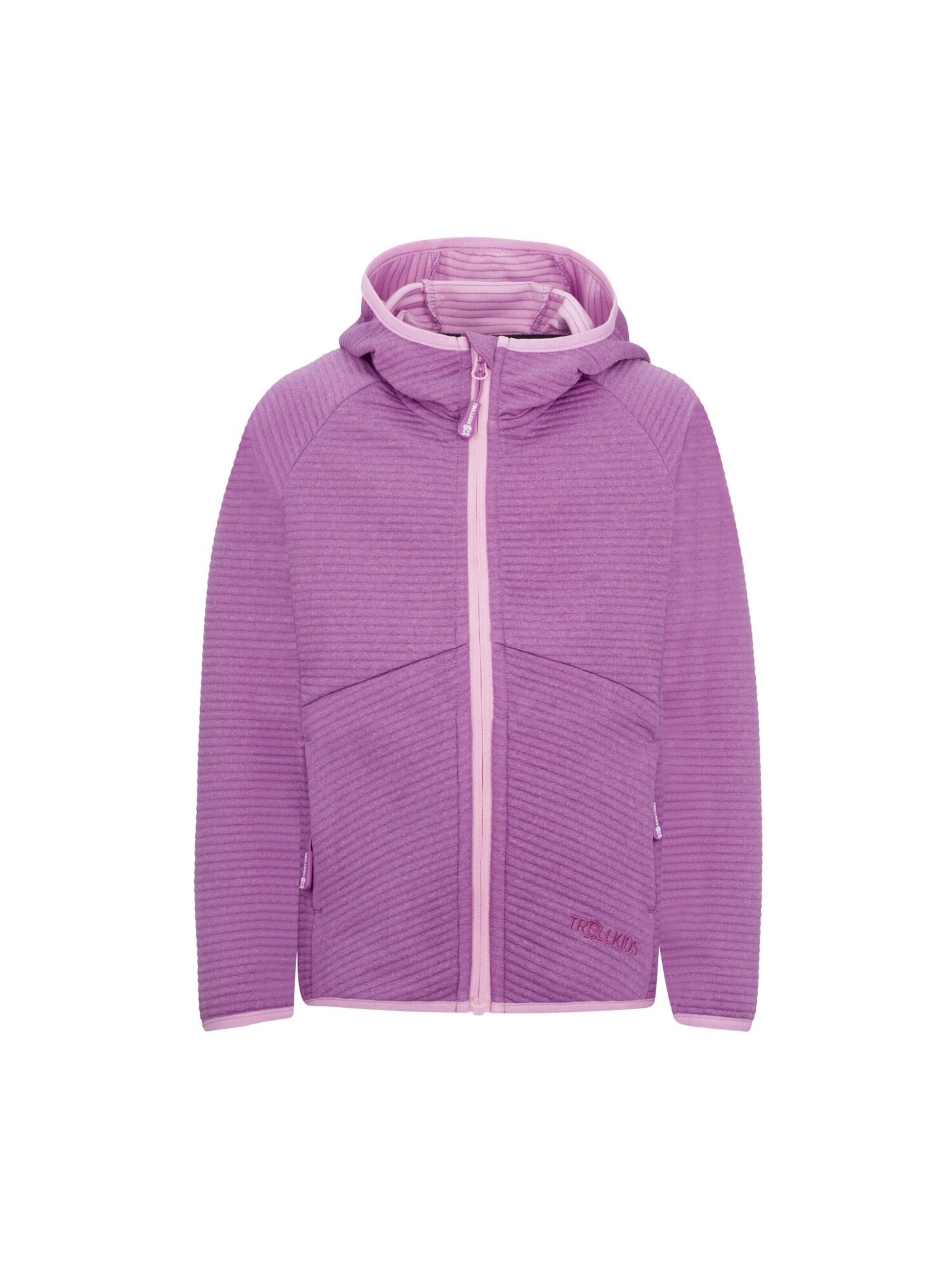 TROLLKIDS Fleece Jacket in Pink: front