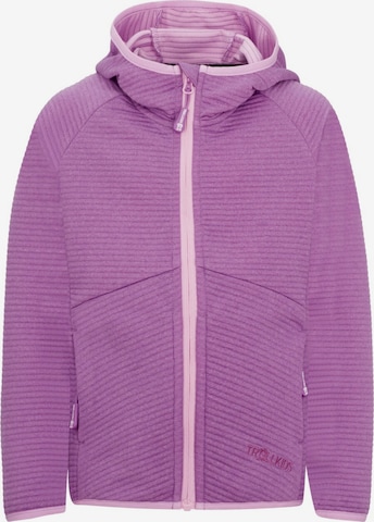 TROLLKIDS Fleece Jacket in Pink: front