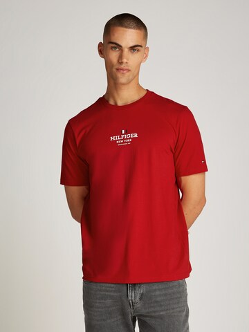 Maglietta di TOMMY HILFIGER in rosso: frontale