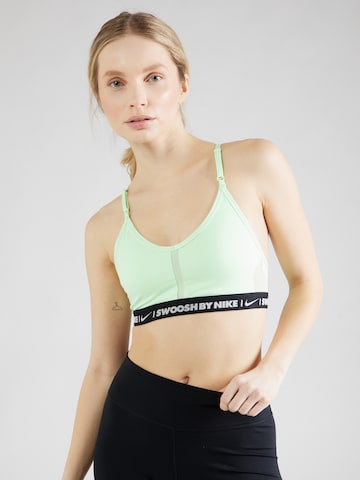 Bustieră Sutien sport 'Indy' de la NIKE pe verde: față