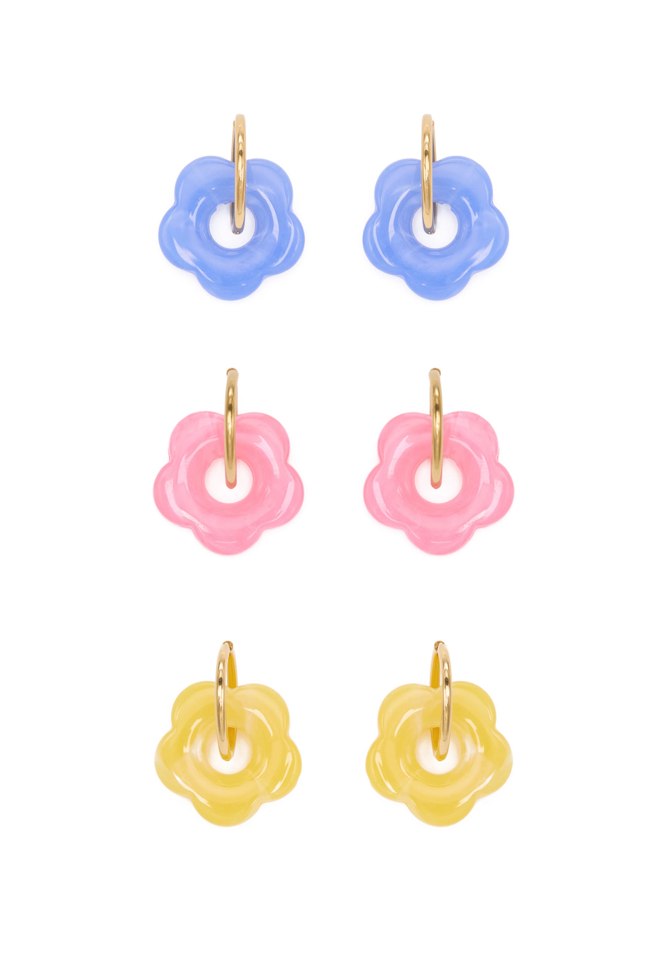 MYMO Boucles d'oreilles en One Size en mélange de couleurs, Vue avec produit