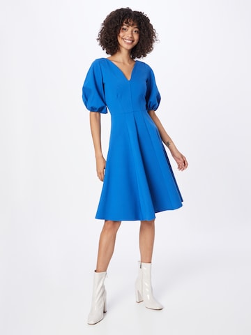 Closet London Dress in Blue: front