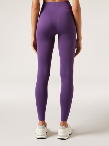 CALZEDONIA Skinny Athletic Pants 'SEAMLESS' in Purple