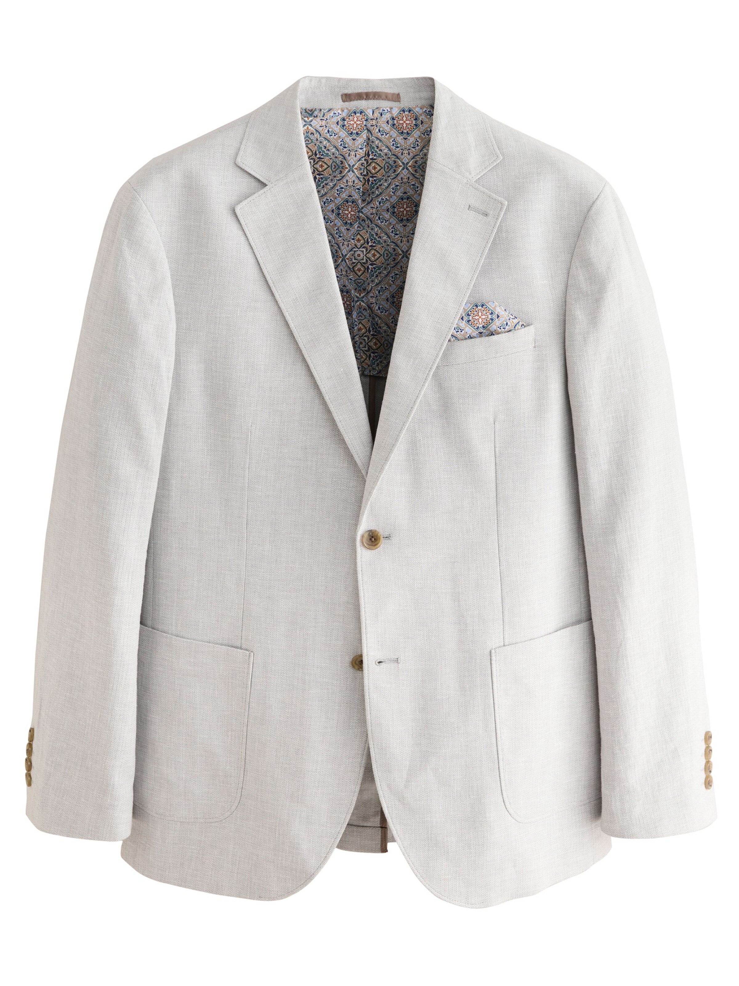 Next Regular fit Colbert in Grijs: voorkant