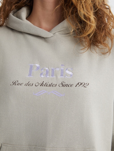 Bluză de molton Grimelange pe alb kitt / mov deschis / negru, Vizualizare produs