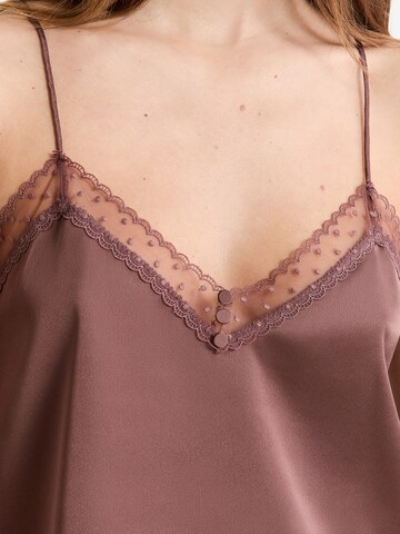 Camicia da notte 'PLUME' di ETAM in marrone