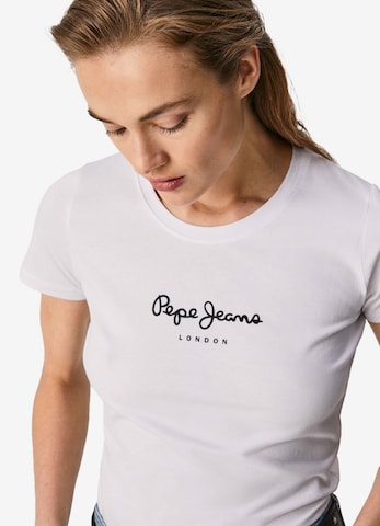 Pepe Jeans Koszulka 'Virginia' w kolorze biały