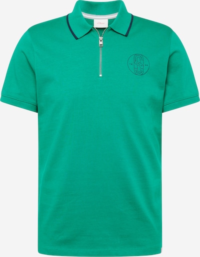 s.Oliver Camiseta en verde / negro, Vista del producto