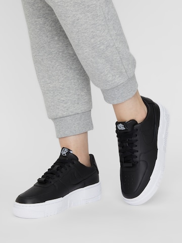 Nike Sportswear Platform trainers in Black: front