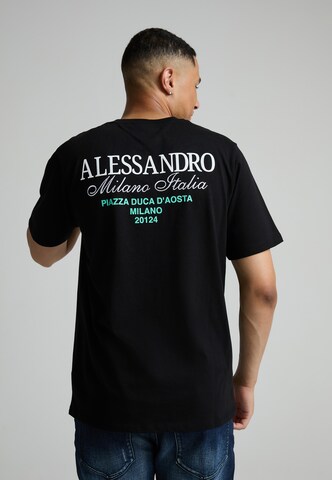Alessandro Zavetti Shirt 'Montanelli' in Black: front