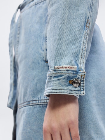 Calvin Klein Jeans Blousejurk in Blauw
